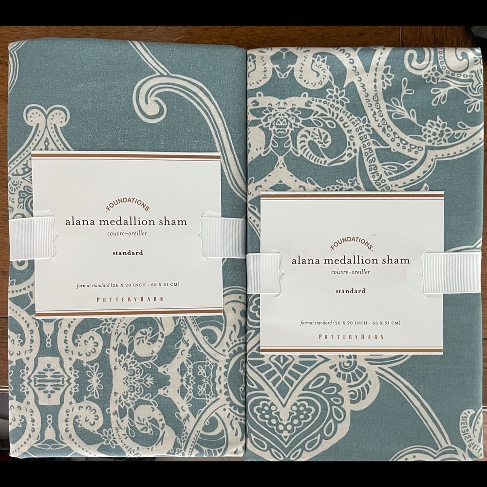 NWT: pottery barn Alana medallion sham